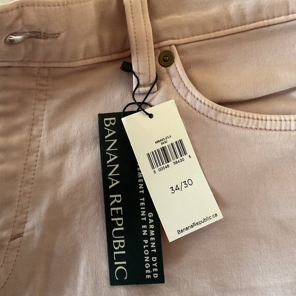 Banana Republic Traveler/Voyageur Slim Fit Rose/Taupe Jeans Size 34 x 30. NWT - Picture 5 of 9